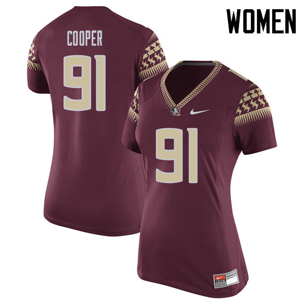 Women #91 Robert Cooper Florida State Seminoles College Football Jerseys Sale-Garent - Click Image to Close